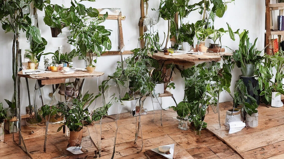 Sådan skaber du dit eget plantebord med genbrugsmaterialer